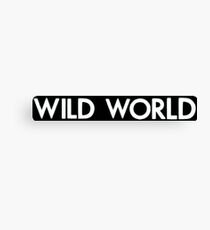 Wild world, white Canvas Print