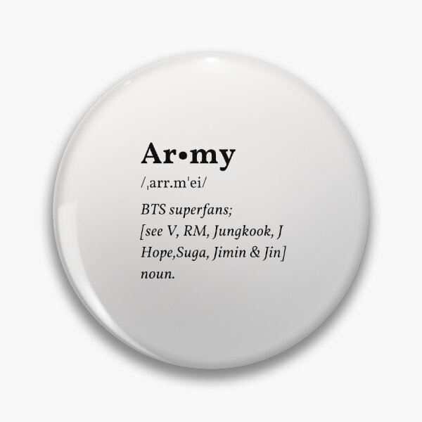 Artikelvorschau, BTS // ARMEE // Wörterbuchdefinition entworfen und verkauft von Jamesf37.