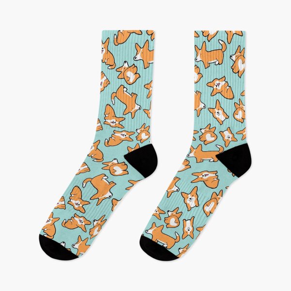 Item preview, pembroke welsh corgi dog breed design.  Cute ginger puppy pattern. designed and sold by kostolom3000.
