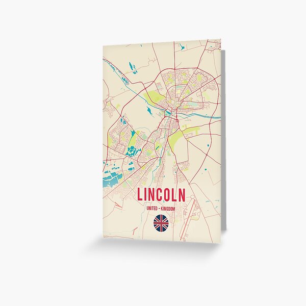 Lincoln Street Map Printable Greeting Card By PostersProf1 Redbubble   Papergc,300x,w,f8f8f8 Pad,600x600,f8f8f8 