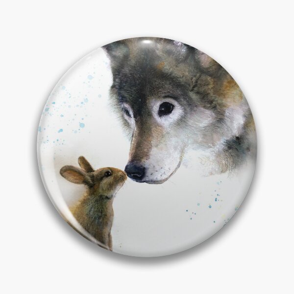 Item preview, wolf and rabbit designed and sold by thislia.