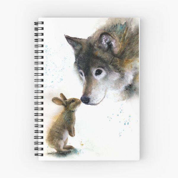 Item preview, wolf and rabbit designed and sold by thislia.