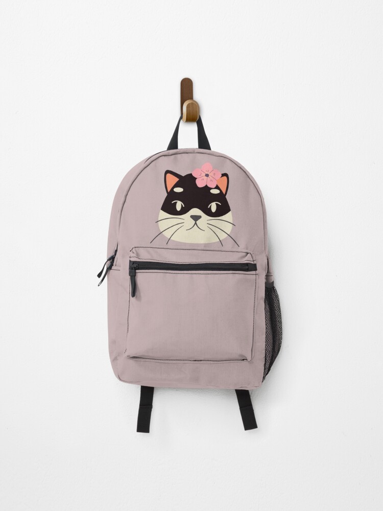 Thumbnail 1 of 3, Backpack, Face kitty designed and sold by EMIPRINCESS.