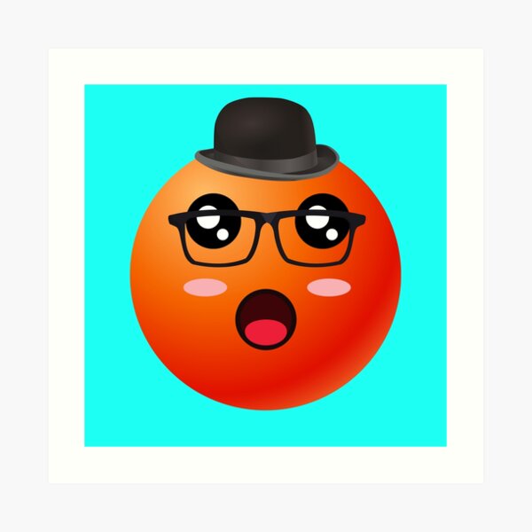 "Cute looking bubble emoji " Art Print for Sale by emojiss Redbubble