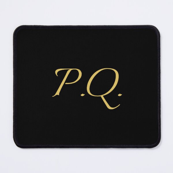 Item preview, PQ Initials | Gold Lettering | Personalised Gifts designed and sold by Avo And Sriracha.