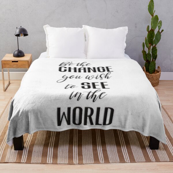 Item preview, Be The Change You Wish To See in The World designed and sold by SuzyTurner.