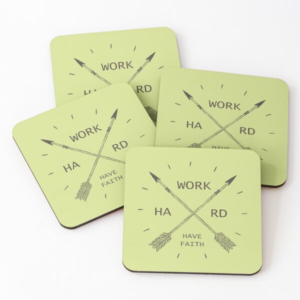 Item preview, Work hard have faith Cross Arrows designed and sold by NamColors.
