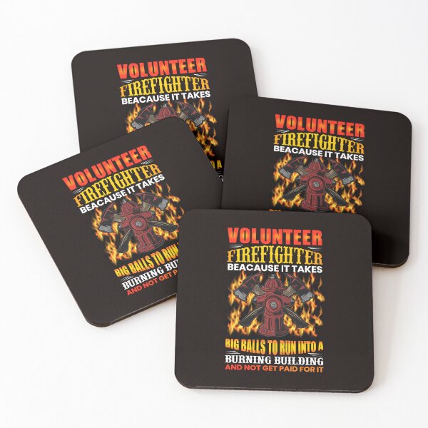 Item preview, Volunteer Firefighter Big Balls To Run Into A And Burning Building designed and sold by verdecuddly.