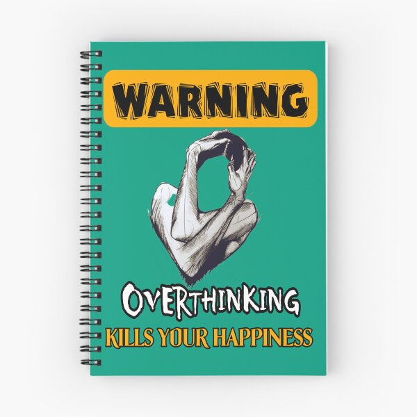 Item preview, Warning Overthinking Kills Your Happiness designed and sold by VaLdoShop.