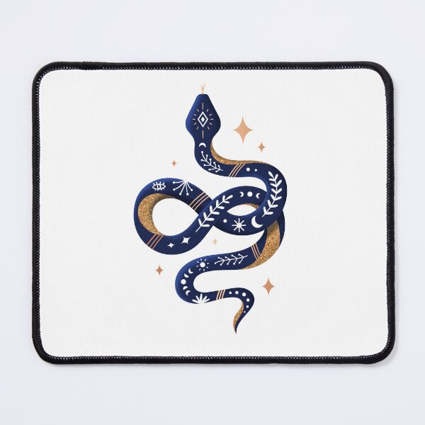 Item preview, Snake - Blue and Gold designed and sold by Pauline Berger.