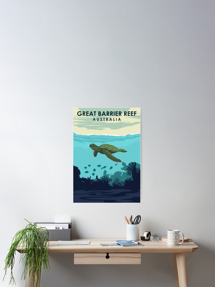 Great Barrier Reef Australia Queensland Vintage Travel