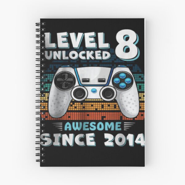 Item preview, Level 8 Unlocked Awesome Since 2014 8th Birthday Gaming designed and sold by selimane.
