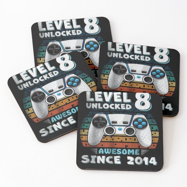 Item preview, Level 8 Unlocked Awesome Since 2014 8th Birthday Gaming designed and sold by selimane.