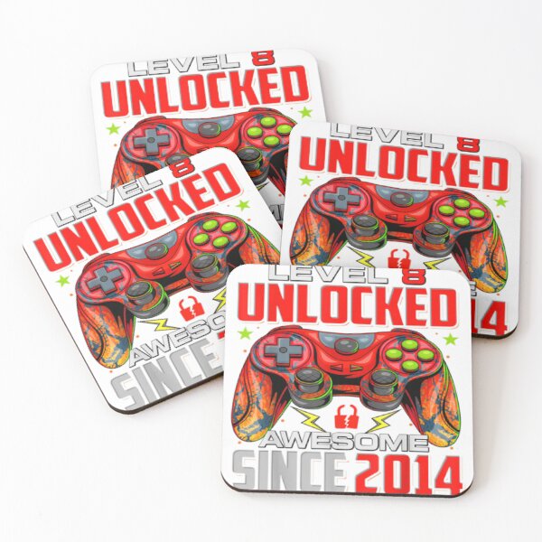 Item preview, Level 8 Unlocked Awesome Since 2014 8th Birthday Gaming designed and sold by selimane.