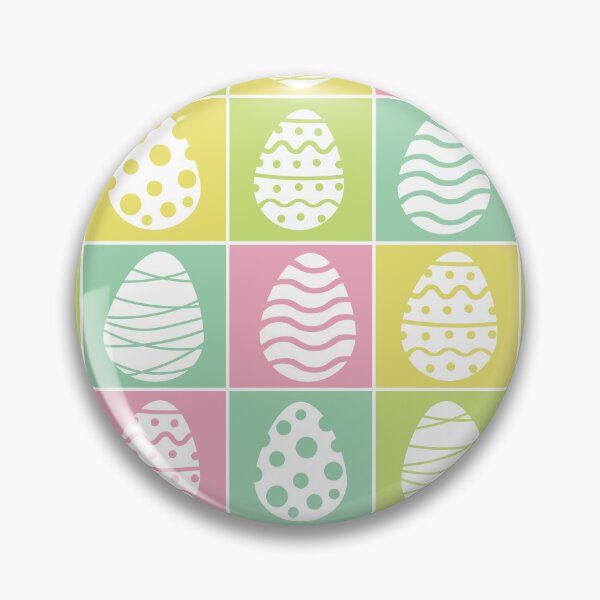 Item preview, Easter eggs checkered pattern  on green, yellow and pink squares  designed and sold by Yasminepatterns .