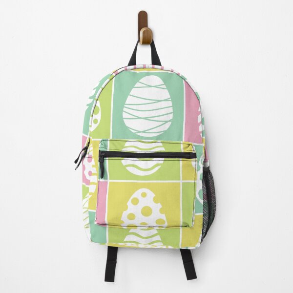 Item preview, Easter eggs checkered pattern on green, yellow and pink squares designed and sold by Yasminepatterns .