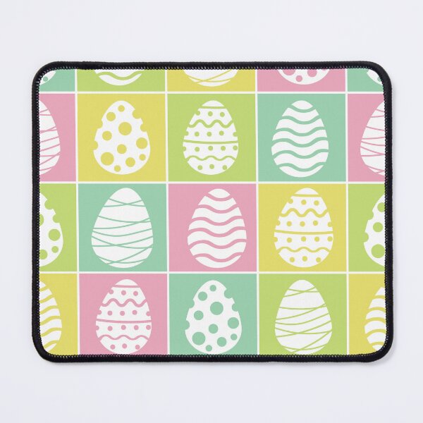Item preview, Easter eggs checkered pattern  on green, yellow and pink squares  designed and sold by Yasminepatterns .