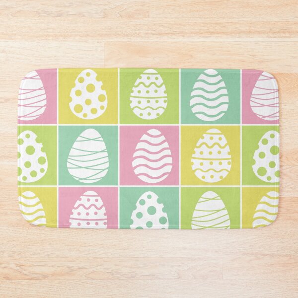 Item preview, Easter eggs checkered pattern  on green, yellow and pink squares  designed and sold by Yasminepatterns .