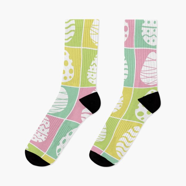 Item preview, Easter eggs checkered pattern  on green, yellow and pink squares  designed and sold by Yasminepatterns .