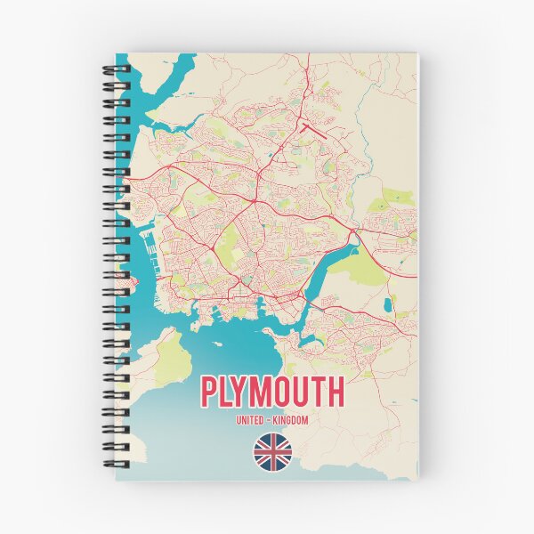 Item preview, Plymouth map uk designed and sold by PostersProf1.