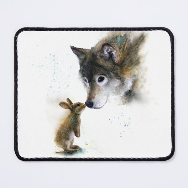 Item preview, wolf and rabbit designed and sold by thislia.