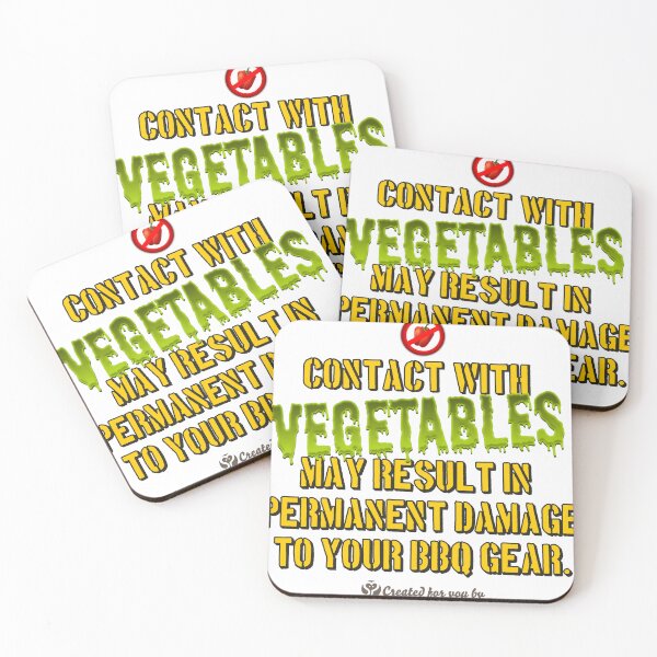 Item preview, Grill saying Vegetables ruin the grill designed and sold by Spassprediger.