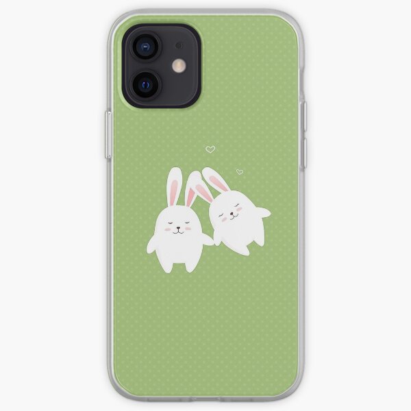Bunnies in love iPhone Soft Case