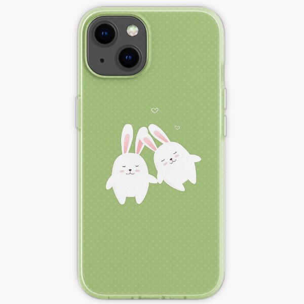 Bunnies in love iPhone Soft Case