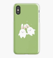 Bunnies in love iPhone Case