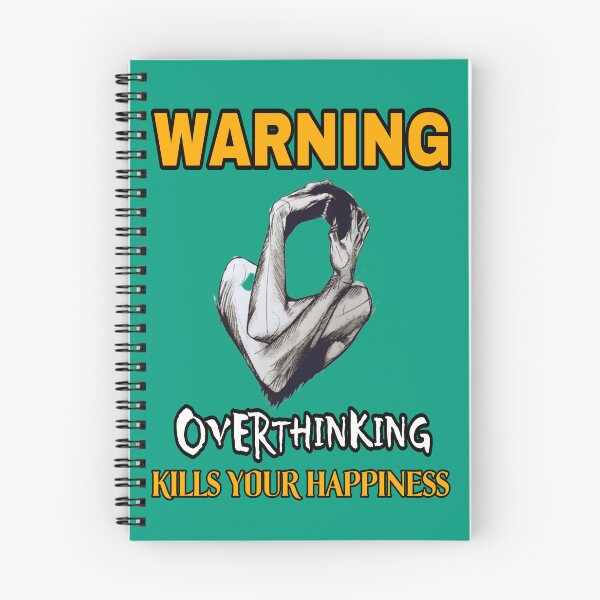 Item preview, Warning Overthinking Kills Your Happiness designed and sold by VaLdoShop.