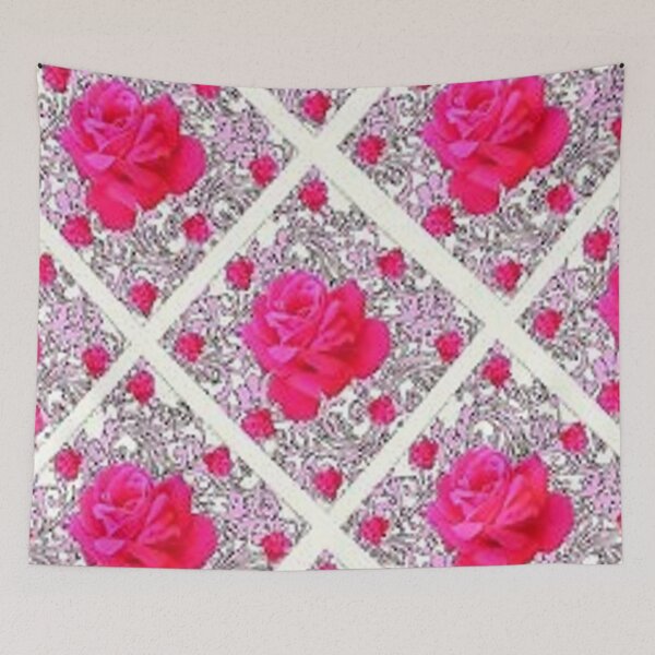 Item preview, PINK ROSES ABSTRACT GARDEN  PATTERN ART designed and sold by sharlesart.