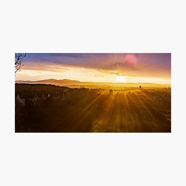 Item preview, Worcester at sunset designed and sold by Angles-by-Angus.