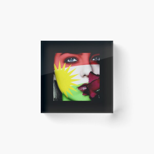 Item preview, kurdish girl,kurdistan flag designed and sold by KurdishShops.