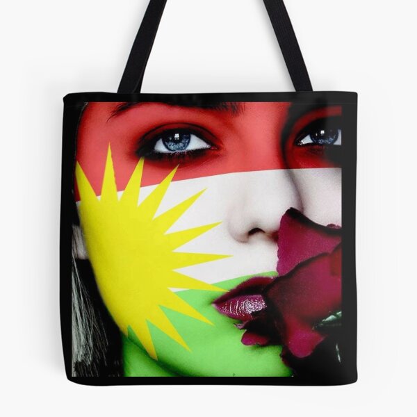 Item preview, kurdish girl,kurdistan flag designed and sold by KurdishShops.