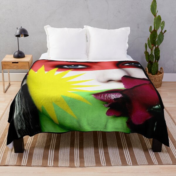 Item preview, kurdish girl,kurdistan flag designed and sold by KurdishShops.