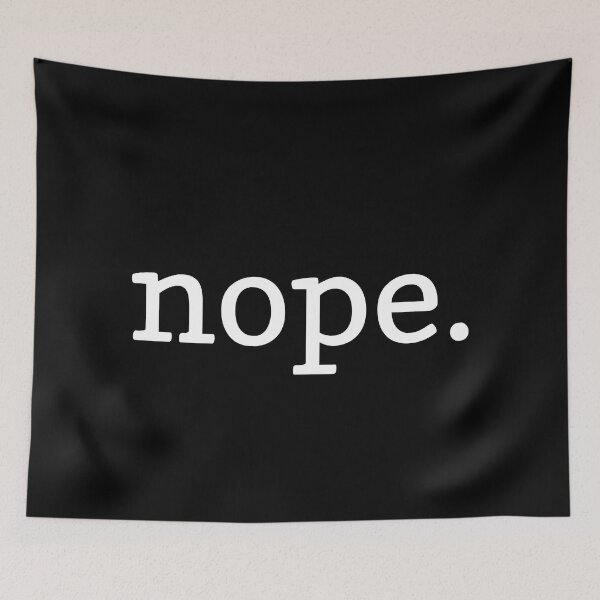 Item preview, nope designed and sold by GeekPopDesigns.