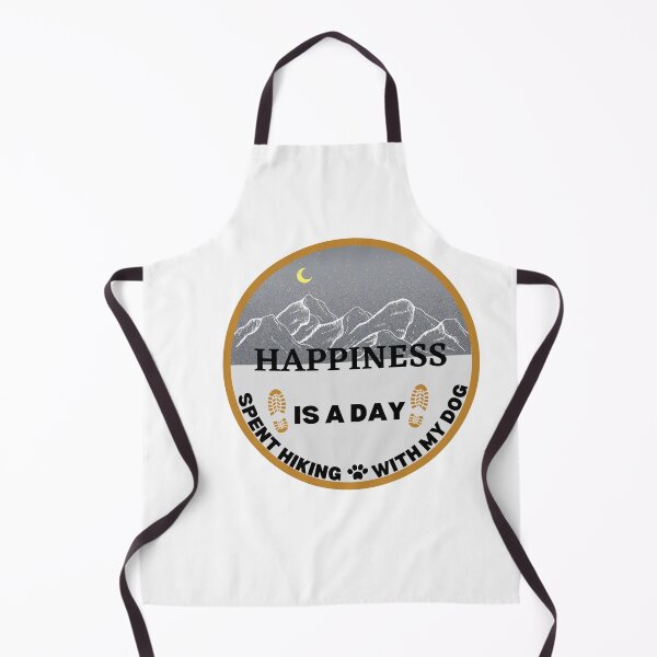 Item preview, Happiness Is A Day Spent Hiking With My Dog, outdoor adventure, designed and sold by oufa.