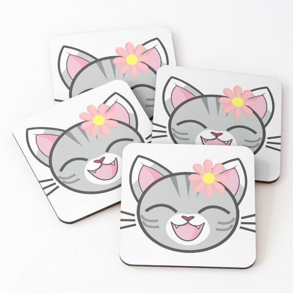 Item preview, Sweet smiling cat face designed and sold by EMIPRINCESS.