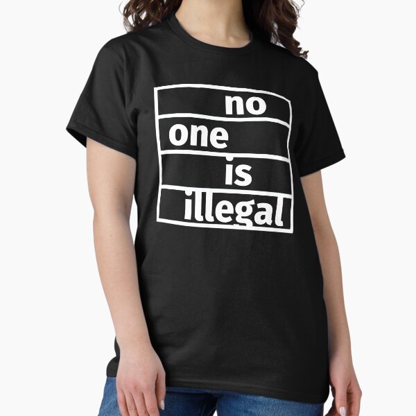 Vista previa del artículo con la obra «Nadie es ilegal», diseñado y vendido por fabianb.