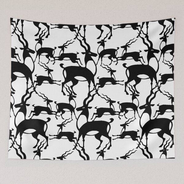 Item preview, antelope ornament pattern designed and sold by fairytaleprints.