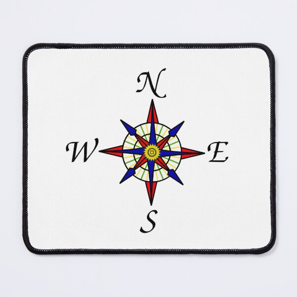 Item preview, Colourful nautical compass designed and sold by Digitalfred.