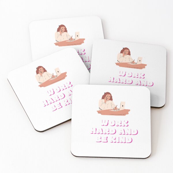 Item preview, Work Hard and Be Kind designed and sold by DoraHappy.