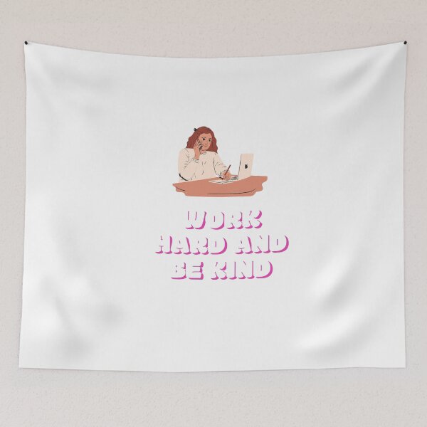 Item preview, Work Hard and Be Kind designed and sold by DoraHappy.