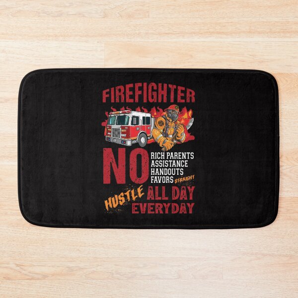 Item preview, Firefighter No Rich Parents No Assistance Straight Hustle All Day Everyday Skull Version designed and sold by verdecuddly.