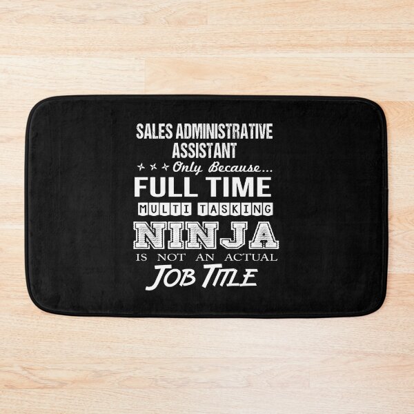 Artikelvorschau, Verkaufs-Verwaltungsassistent-T-Shirt - Ninja Job-Geschenkartikel-T-Stück entworfen und verkauft von ritterdick.