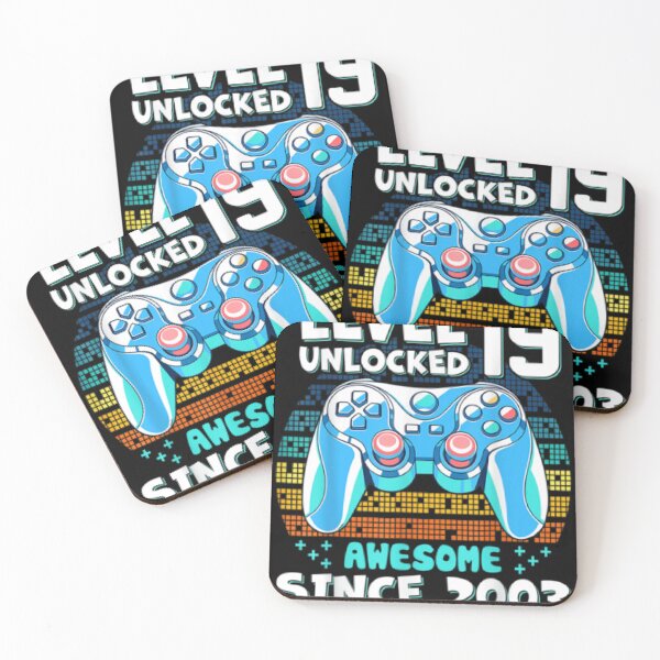 Item preview, Level 19 Unlocked Awesome Since 2003 19th Birthday Gaming  designed and sold by selimane.