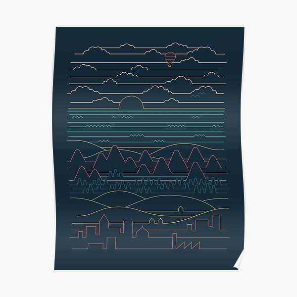 Linear Landscape Poster