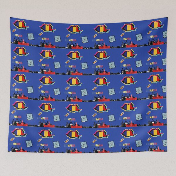 Item preview, World Flag Romania Map designed and sold by FunZoo.