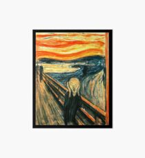 The Scream by Edvard Munch Art Board