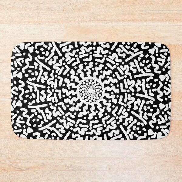 Item preview, Hand drawn mandala doodle glyphs white edition. designed and sold by angelisart.